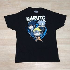 Naruto Shippuden T Shirt Chibi Sasuke Kakashi Manga Anime Ripple Junction XL